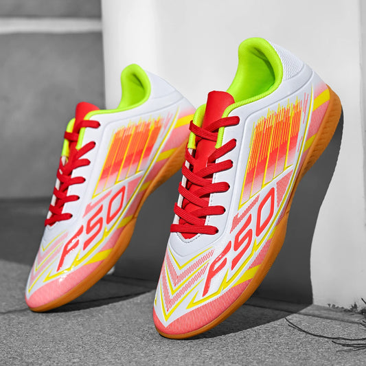 Men's Special Five-a-Side IC Indoor Flat Football Shoes, Breathable Indoor Football Shoes for Sports Competitions