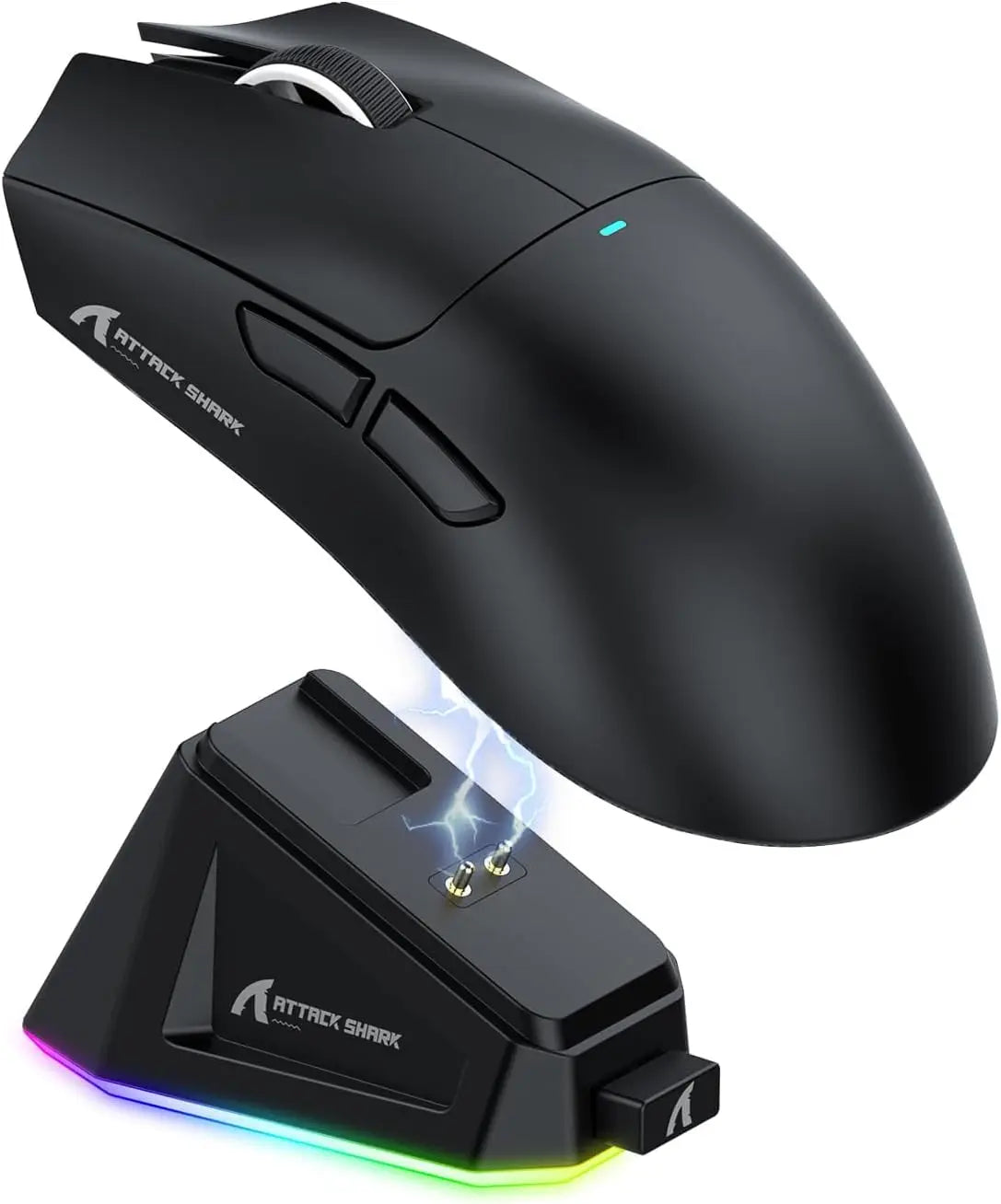 Mouse da gaming wireless ATTACK SHARK X11 con dock di ricarica e sensore gaming PixArt PAW3311, BT/2.4G wireless/cablato