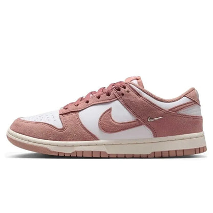 NIKE Dunk Low Retro Women's Shoes Pink & White Low-Top Retro Casual Sneakers Durable Athletic Shoes Skate Shoes DD1873-112