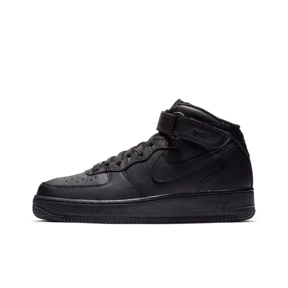 Nike Air Force 1 Mid Top Unisex Classic Sneakers, Cushioned Comfort Durable Design for Casual Streetwear DQ7666-001