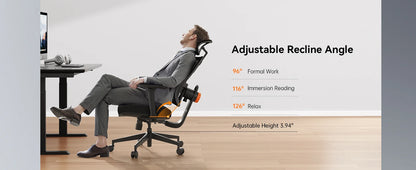 NEWTRAL MAGICH003 Ergonomic Office Chair with Adaptive Lumbar Support, Auto-Following Backrest, Adjustable Headrest, 3D Armrests & Seat Depth