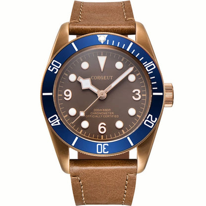 Luxury NH35A Corgeut 41mm Automatic Men's Watch PVD Case Sapphire Military Male 10BAR wim Watches Luminous Mechanical Wristwatches