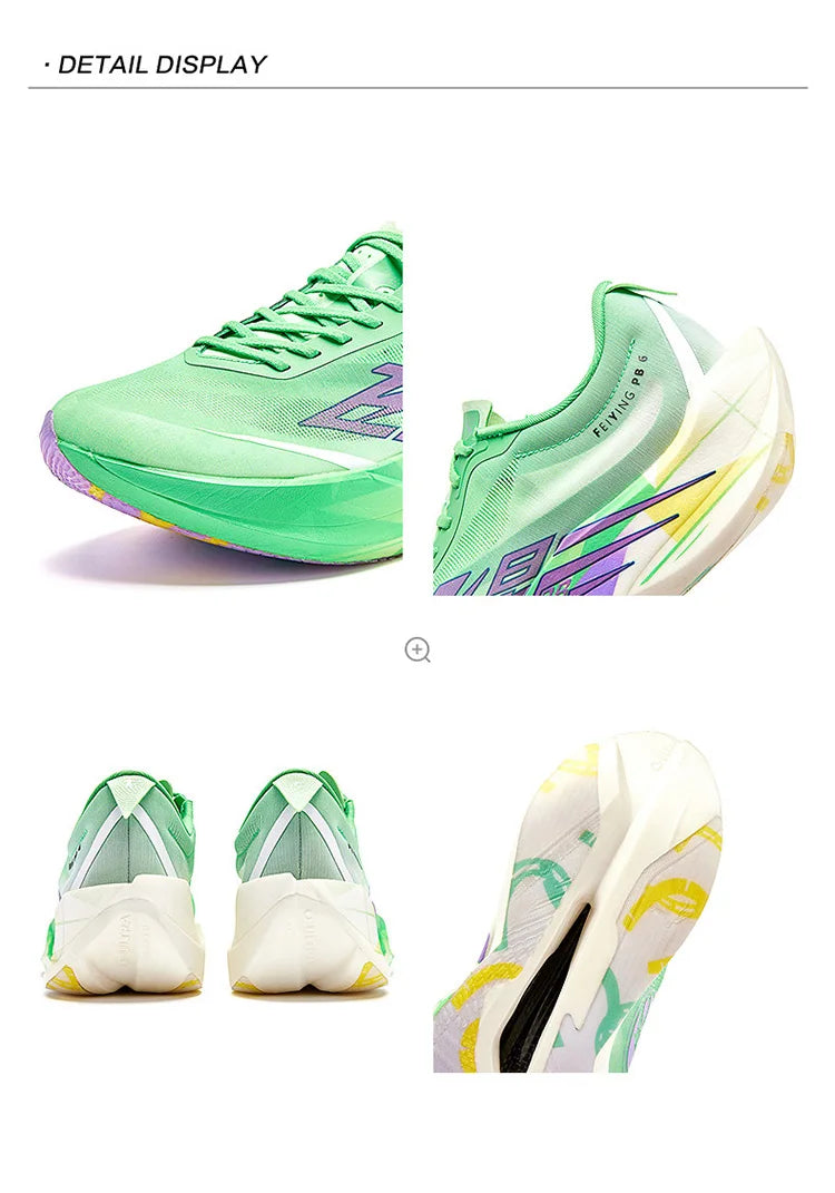 Zapatillas de running QIAODAN Feiying PB6.0 con suela de carbono para hombre, zapatillas profesionales de maratón, zapatillas deportivas ligeras QDB023263299