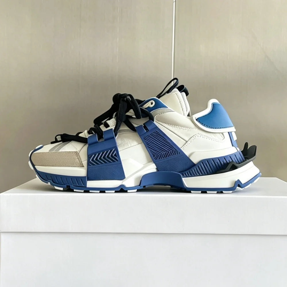 2026 Fashion Women Sneakers Size 35-46 High Quality  Platform Sneaker Men Casual Shoes Sports Running Shoes Lace Up Patchwork