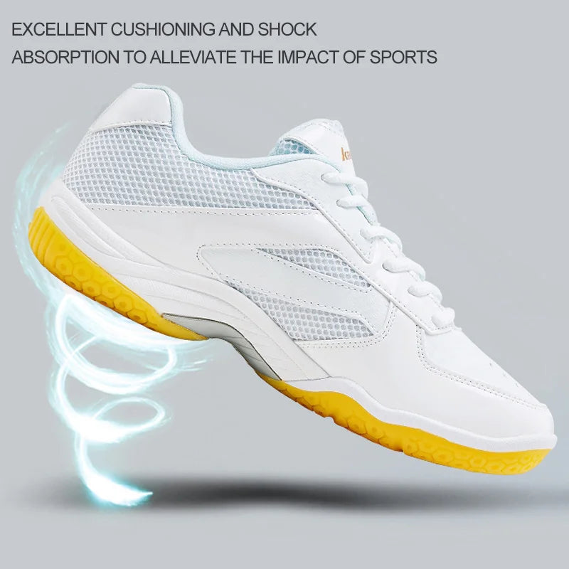 Sapatilhas de badminton masculinas Kawasaki. Sapatilhas desportivas profissionais para mulher. Sapatilhas respiráveis para recintos fechados. K-086