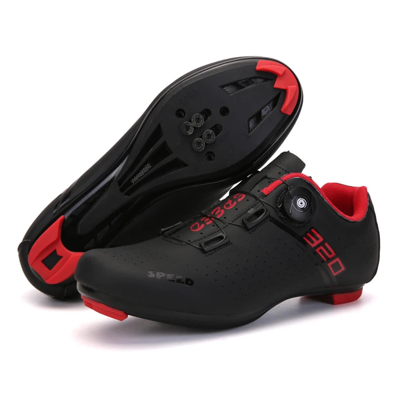 Sapatilhas de ciclismo MTB novas para homem, sapatilhas desportivas de ciclismo com sistema de bloqueio automático, estrada e velocidade, sapatilhas de ciclismo para mulher compatíveis com cleats SPD