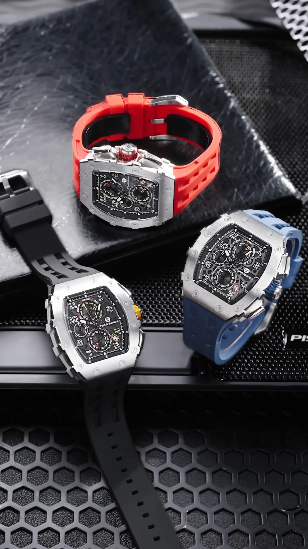 TSAR BOMBA New TB8204 Watch for Men, Japan Quartz Chronograph, 50M Waterproof Wristwatch, Fashion Sport Clock, Luxury Gift