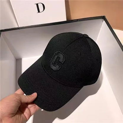 Hats for Men 2023 New C Letter Embroidered Baseball Cap Kpop Fashion Couple Snapback Cap Men and Women Sun Hats Chapeau Homme