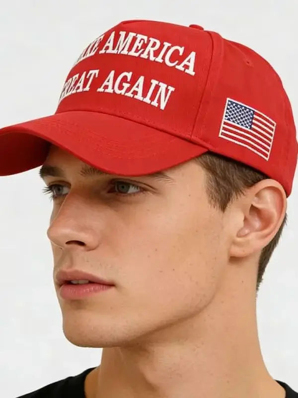 New American baseball cap, Little Red Riding Hood, everything is right, duckbill cap