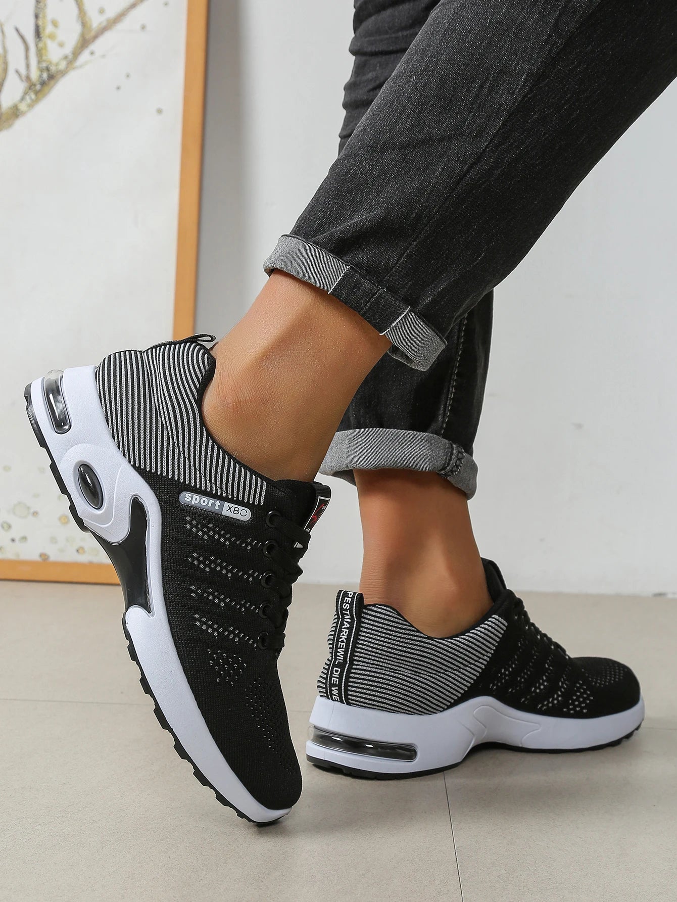 Sapatilhas de Homem Fashion Super Respiráveis com Atacadores para Corrida - Antiderrapantes, duradouras e com conforto almofadado - Sapatilhas de Moda para Homem