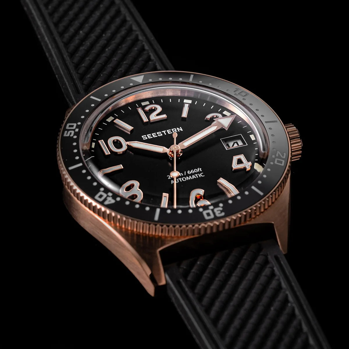 Sugess Diving Watch for Men Automatic Mechanical Wristwatches 20ATM Waterproof Sapphire NH35A Movement BGW9 Luminous New S434-2