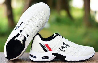 Men's leather sneakers Casual versatile shoes Outdoor non slip running footwear Fashion men's board shoes Zapatos Homme