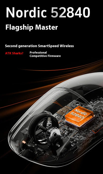 ATK A9 Ultra kabellose Gaming-Maus, Tri-Mode, 8K, 53g, leicht, A9/A9 SE/A9 Plus/A9 Pro Gaming-Maus, E-Sports-PC, personalisiertes Geschenk