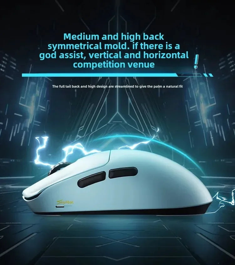 SCYROX V6 Non-Porous Wireless Mouse Esports 40g 750IPS with 8K Receiver Fast Response 3950 High Quality 8KHz Gaming Mouse