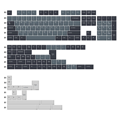 KBDiy 174 tasti/set keycap PBT GMK Apollo double shot minimalisti profilo ISO Cherry per tastiera meccanica da gaming compatibile MX