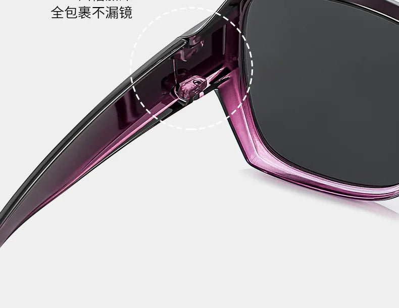 Fashion Round Polarized Sunglasses Cover Over Myopia Prescription Glasses Portable Men Women Vintage Fishing Driving Eyewear