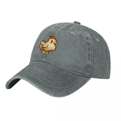 Stardew Valley Chickens Baseball Cap derby hat luxury caps funny hat birthday Men's Caps Women's