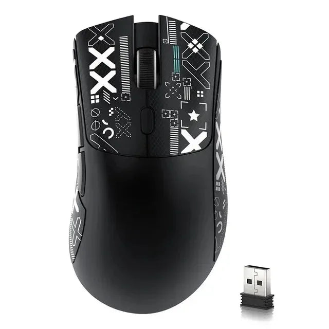 Rato ultraleve ATTACK SHARK R1 59g com PAW3311, 18000DPI, 400IPS, 40G, 1000Hz, Tri-Mode, controlador Broadcom BK3633, 20 milhões de cliques
