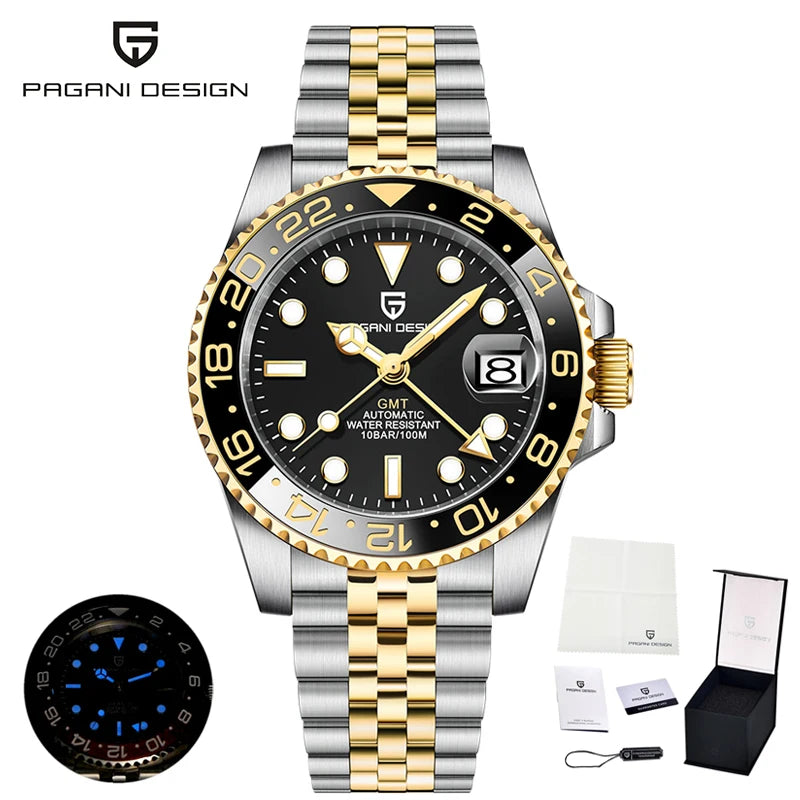 New PAGANI DESIGN Top Luxury Watch 8215 Sports Mechanical Automatic Watch Waterproof Stainless Steel Sapphire Watches for Man