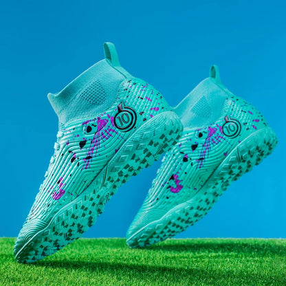 Nouvelles chaussures de football professionnelles pour hommes, chaussures de football antidérapantes, unisexes, respirantes, chaussures de futsal, nouvelles chaussures à crampons, livraison directe, ultralégères