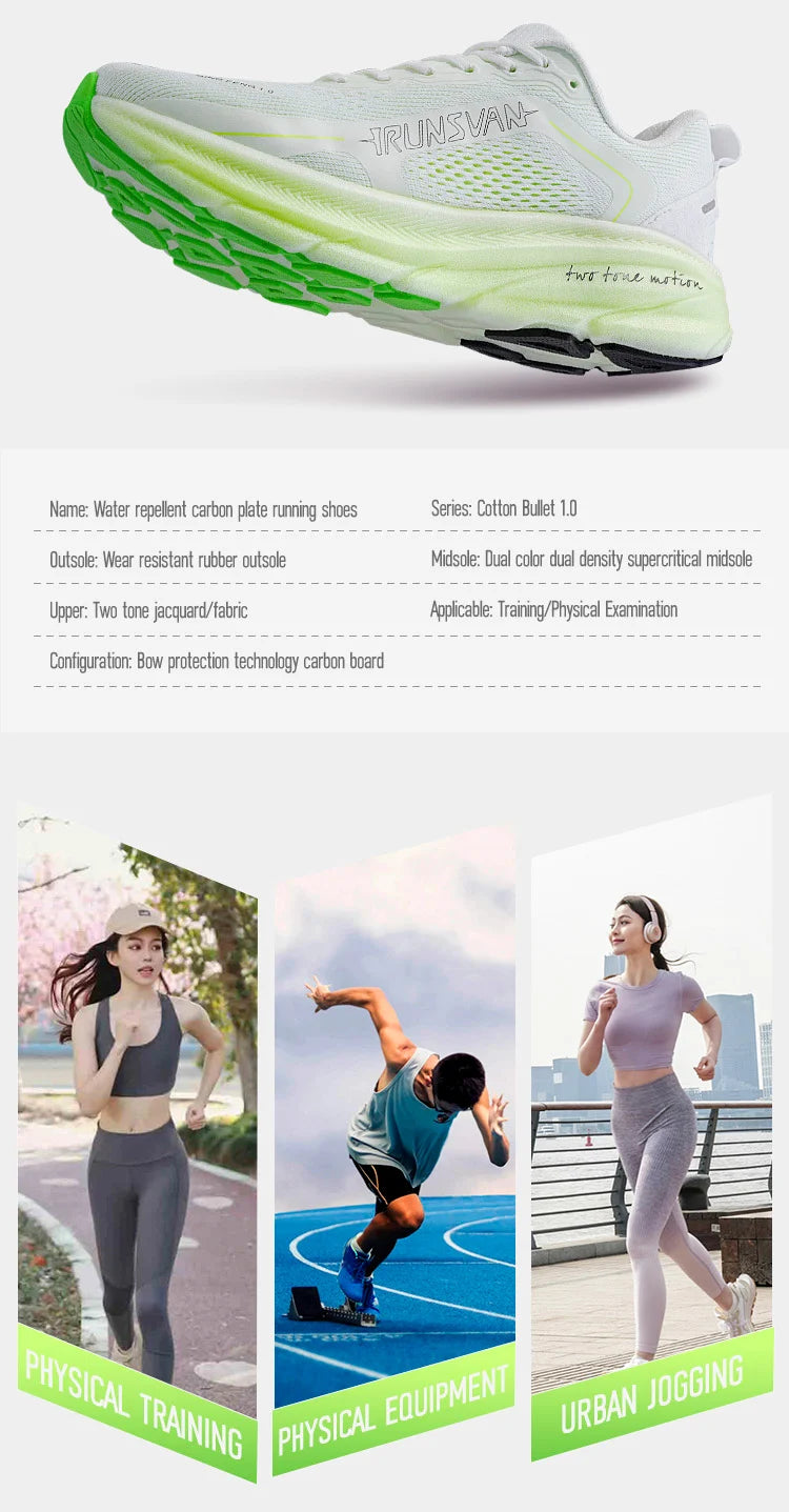 IRUNSVAN  New Carbon Plate Marathon Running Shoes Lightweight Shock-Absorbing And Suitable For Men's Sports Shoes