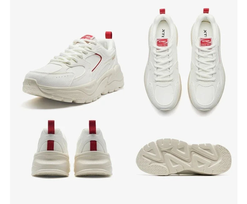 Xtep Sapatilhas Casuais para Homem 2025 Inverno Estilo Urbano com Amortecimento Leves Resistentes ao Desgaste Respiráveis para Caminhada 875419320005