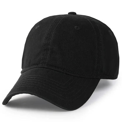 Jednobarevná velká měkká bavlněná baseballová čepice pro muže, 63 cm, klasická plus snapback čepice, dámský golfový klobouk proti slunci, 59–62 cm