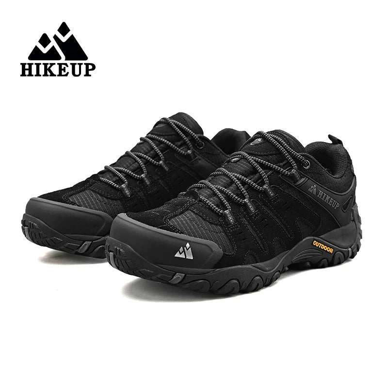 Męskie buty trekkingowe HIKEUP z zamszowej skóry – odporne na zużycie buty outdoorowe do trekkingu, chodzenia, polowania i zastosowań taktycznych
