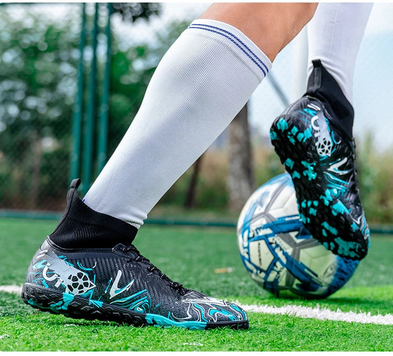Novas Chuteiras de Futebol Profissionais para Homem, Antiderrapantes, Unissexo, Respiráveis, para Futsal e Desporto, Ultraleves, Drop Shipping
