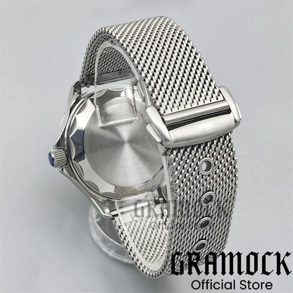 Gramock New 007 NTTD Wristwatch 41mm Men Mechanical Watch Automatic Watch Domed Sapphire Glass Luminous Diving Steel NH35/PT5000