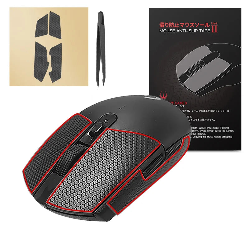 Hotline Games Mouse Anti-Slip Tape for Logitech G305 G203 G102 G304 Mouse Sweat Resistant Pads Mouse Side Anti-Slip Stickers