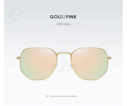 LM New Fashion Women Hexagon Sunglasses Men Retro Polarized Driving Coating Mirror Sun Glasses Goggle UV400 Eyewear gafas de sol
