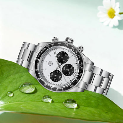 ROSSITIMI Urban Premium Men Quartz Watch Light Luxury Sports Stainless Steel VK63 Tachymeter Luminous 100m Diving Luminous Watch
