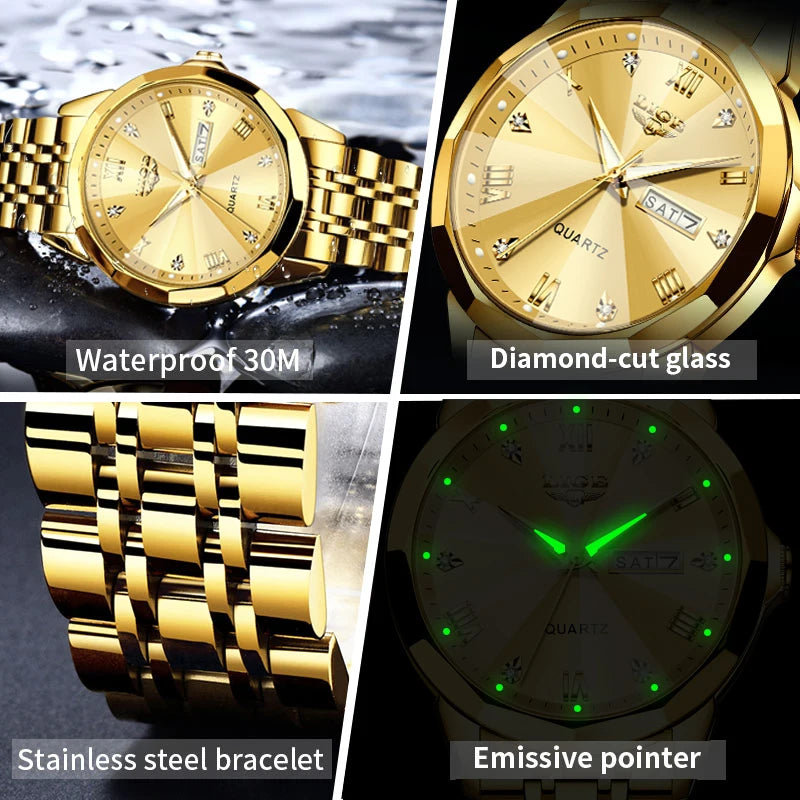 LIGE Fashion Quartz Wristwatches Casual Sport Military Watch For Women Top Brand Luxury Waterproof Watch Ladies Relogio Feminino