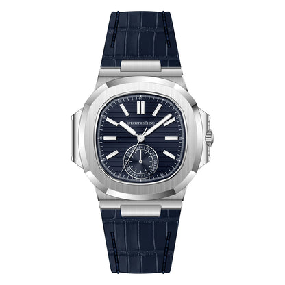 Relógio masculino ultrafino Specht & Söhne New Classic 40.8MM, movimento Japan VH60, vidro de safira, relógio desportivo 5980, resistente à água 50M
