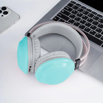 Casque sans fil supra-auriculaire, 105 dB, éclairage LED RGB, Bluetooth 5, son stéréo, réduction de bruit, audio spatial 3D, casque de jeu, micro HD, 8 heures d'autonomie, pour PC.