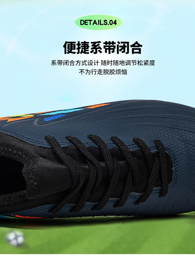 Casual Comfortable Men's Sports Shoes Soccer Shoes Men Anti-slip Outdoor Grass Training Breathable Lace-up Football Boots