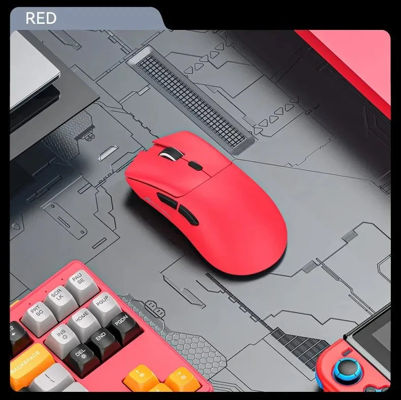 Rato ultraleve ATTACK SHARK R1 59g com PAW3311, 18000DPI, 400IPS, 40G, 1000Hz, Tri-Mode, controlador Broadcom BK3633, 20 milhões de cliques