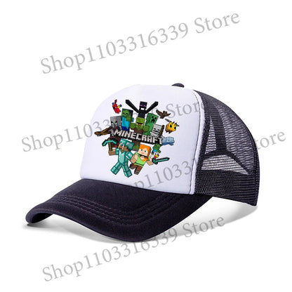 New Game Theme Hat Man Baseball Cap Male Sunshade Sunscreen Cap Minecrafted Fashion Hip Hop Caps Leisure Net Hats Birthday Gift