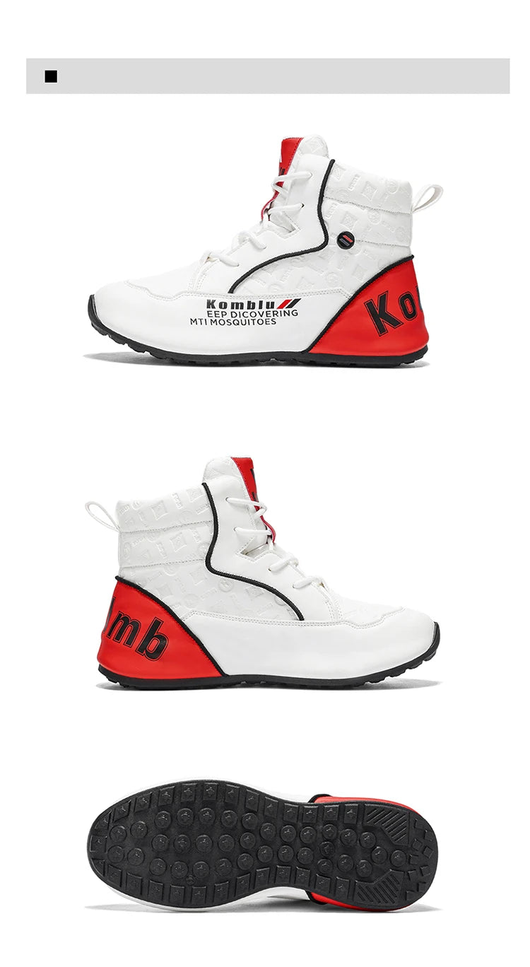 Baskets montantes décontractées avec motif gaufré tendance, souples et amortissantes, polyvalentes pour les trajets quotidiens, chaussures de sport unisexe rehaussantes et tendance 9