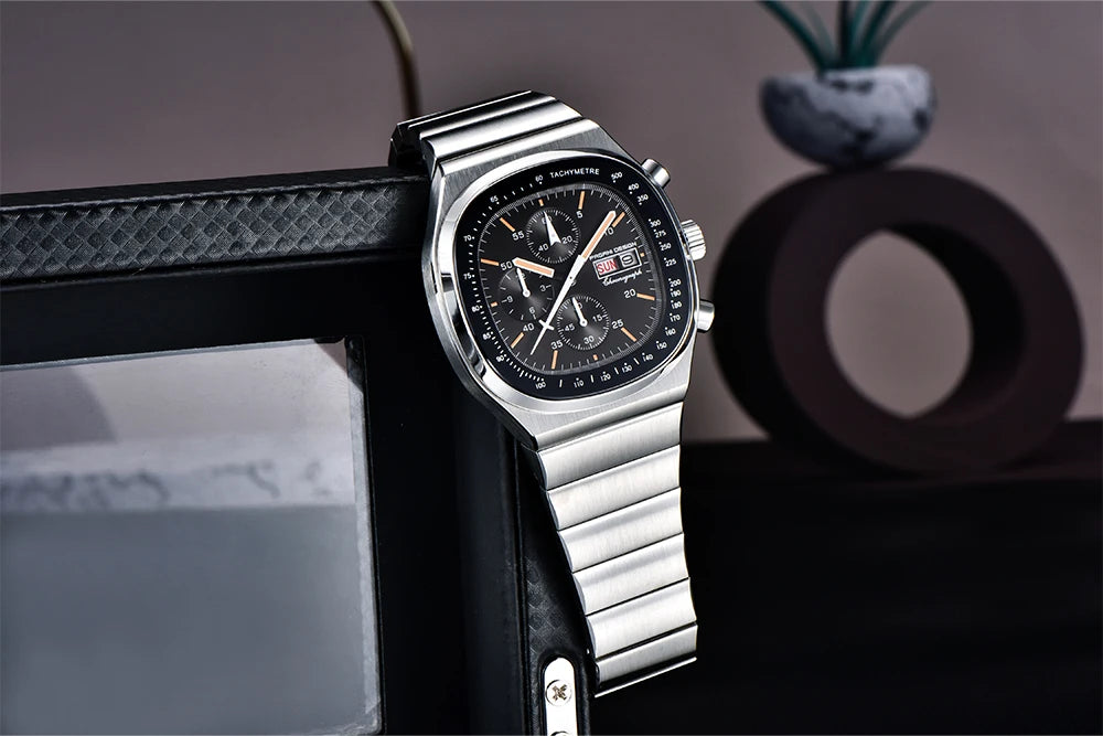 PAGANI DESIGN New 40mm Men‘s Quartz Watches Japan Miyota Movement Sapphire Stainless Waterproof Luminous reloj hombre PD1819