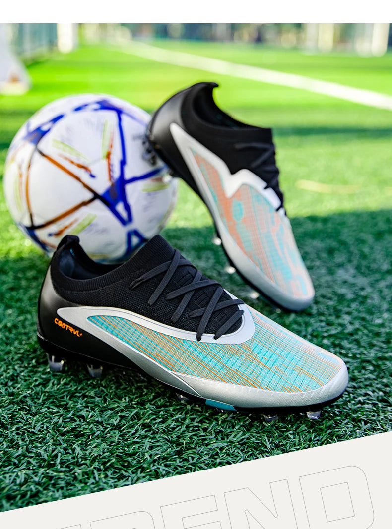 Scarpe da calcio TF da uomo, sneakers professionali per calcetto e futsal, scarpe da soccer casual da uomo di alta qualità per allenamento