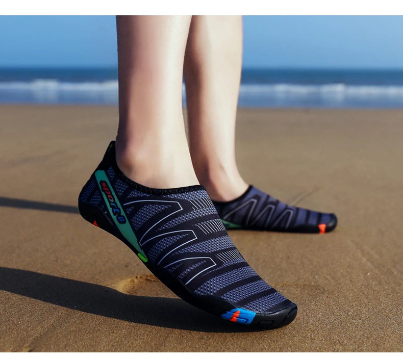 Scarpe da acqua ad asciugatura rapida per spiaggia, unisex, pantofole aqua da nuoto barefoot, scarpe da surf e risalita del fiume, calze outdoor leggere estive