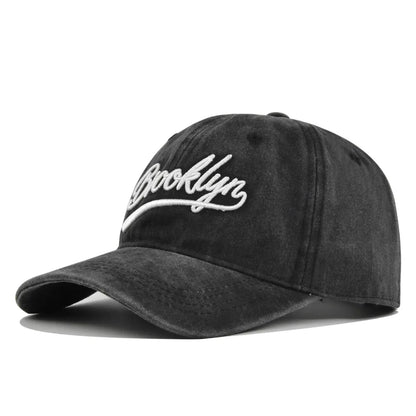 Brooklyn Baseball Caps Embroidery Breathable Retro Style Unisex Comfort Trendy Fashion Summer Hat Sun Protection Curved Brim