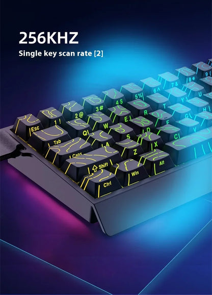 IROK Carotmas Mercury68 Teclado Mecânico com Switches Magnéticos 8K 68 Teclas RT0.004mm Baixa Latência Teclado Gaming com Fio Personalizado para PC Presentes