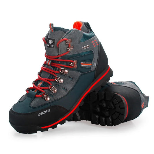 Men's Climbing Shoes, Outdoor Fashion Anti-Slip Wear-Resistant Hiking Boots, Comfortable Waterproof Snow Walking Travel Sports Shoes