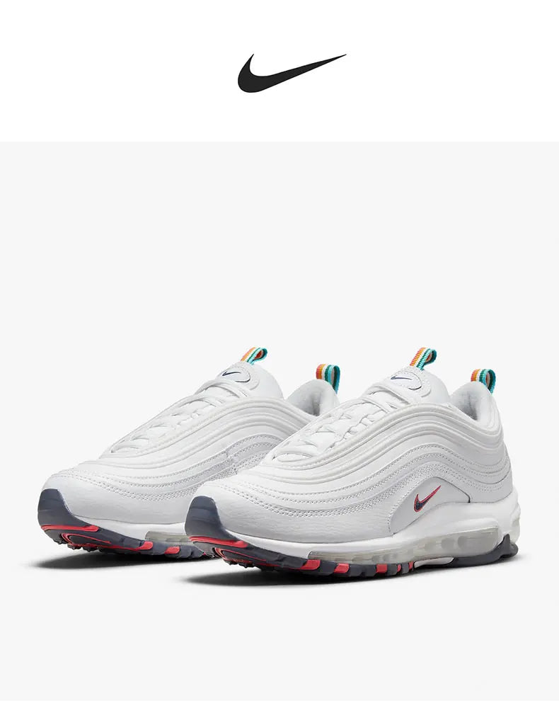 Zapatillas de running Nike AIR MAX 97 auténticas para mujer, cómodas y amortiguadas DH1592-100