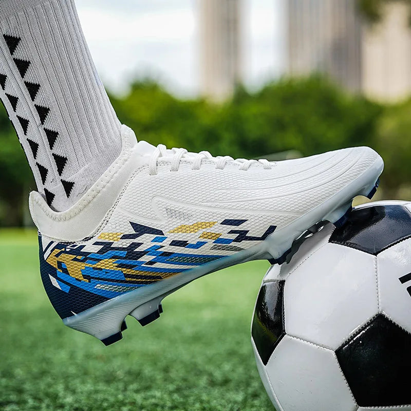 Casual Comfortable Men's Sports Shoes Soccer Shoes Men Anti-slip Outdoor Grass Training Breathable Lace-up Football Boots