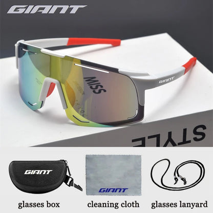 Giant Professional Grade Cycling Sunglasses - UV Protection, Anti-Glare, Impact Resistant, Outdoor Sports with case