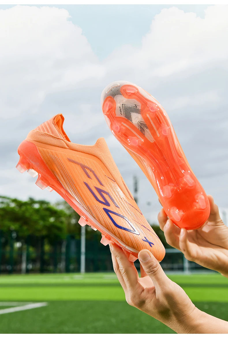 Męskie trampki z kolcami do trawy – wysokiej jakości buty piłkarskie do futsalu i piłki nożnej, antypoślizgowe, do użytku w pomieszczeniach, bestsellerowe, z wysoką cholewką, do użytku na zewnątrz